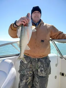 Angler with a big 24-inch fish at Lakeside Marblehead