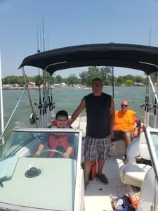 Three people fishing in Ohio