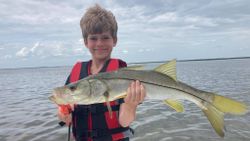 Photograph of a 32-inch Snook fish caught while fishing in FL.