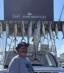 6 king mackerel and spanish mackerel caught fishing in NC