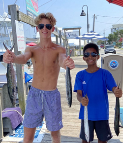 Two anglers fishing in North Carolina