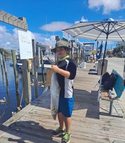 Angler with a big fish in NC