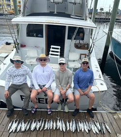 Four people fishing in North Carolina