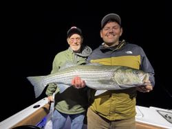 Striped bass caught while fishing in Wells