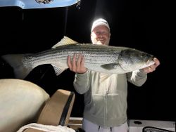 Striped bass fishing in ME