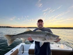 Striped bass fishing in ME
