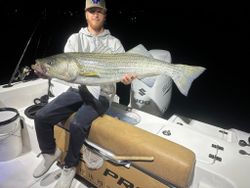 Striped bass caught while fishing in Wells