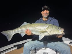 Striped bass caught while fishing in Wells