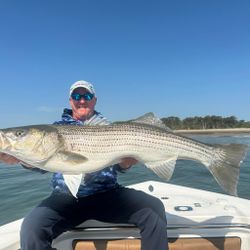 Striped bass caught while fishing in ME