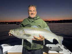 Striped bass caught while fishing in Wells