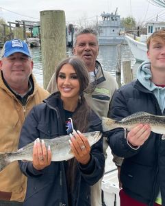 Two spotted weakfish caught while fishing in LA