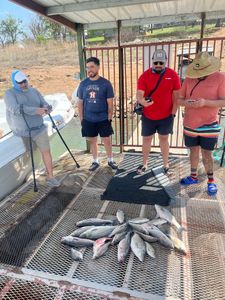 Three people fishing in TX