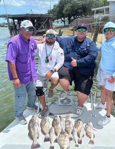 7 redfish and black drum caught in Brownsville