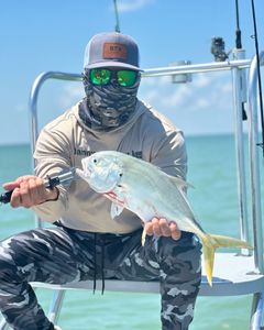 Crevalle Jack fish caught by angler in Brownsville