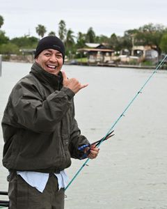 Angler fishing in Brownsville
