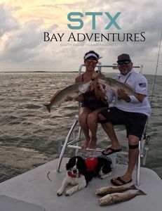 Three redfish caught in Brownsville