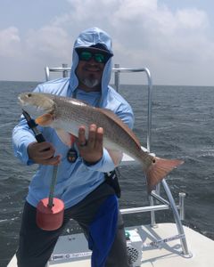 Lone angler fishing in Brownsville