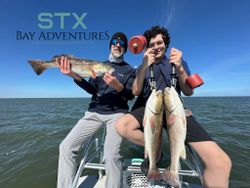 Three redfish caught in TX