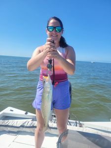 Catch of the day: A beautiful speckled trout!