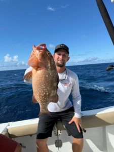 Red grouper caught fishing in Port Orange FL waters