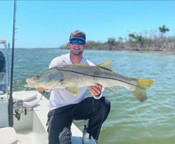 Photograph of a large snook fish caught while fishing in Florida