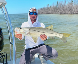 A large snook caught while fishing in Fort Myers Beach.