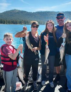 4 fish caught at Tahoe Vista during a fishing trip