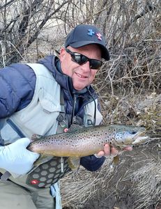 Photograph of a sea trout caught while fishing in California