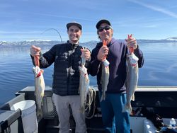 4 coho salmon caught while fishing in CA