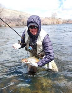 Angler fishing at Tahoe Vista