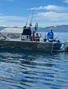 Four people fishing in CA