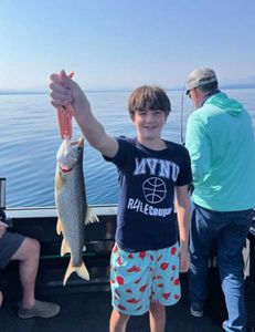 Huge lake trout caught while fishing in Tahoe Vista