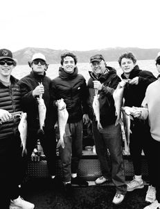 4 great barracuda, 16-inch fish, fishing in CA