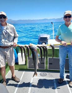 Two anglers fishing in CA