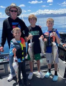 5 people fishing for 4 fish in CA