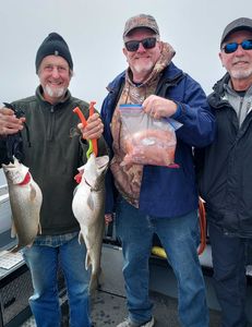 3 people fishing in CA