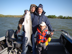 Fishing for a white bass in Tahoe Vista