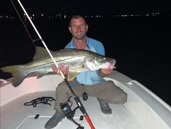 A fishing photo of a 31-inch Snook caught in New Smyrna Beach