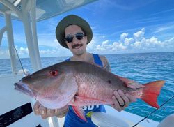Mutton snapper, a 30-inch fishing catch, in New Smyrna Beach