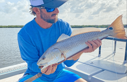 Redfish caught in New Smyrna Beach while fishing
