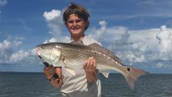 One redfish caught while cruising and fishing in FL