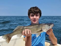 Lake Erie Kid Hooked a Walleye
