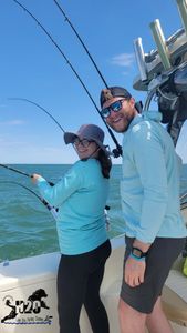 Two people fishing in Ohio