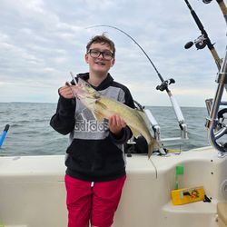 Angler at Lakeside Marblehead enjoying a day of fishing