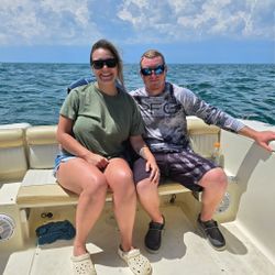 Two people fishing in Ohio