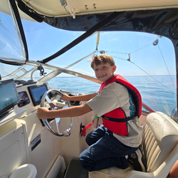 Perfect day for jigging and trolling on calm waters. Clear conditions made for exciting fishing adventure.