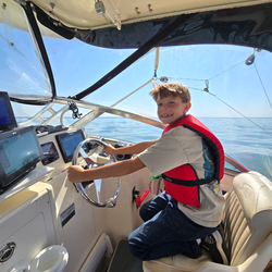 Ready for an exciting day of jigging and trolling. Clear conditions make for the best fishing adventure.