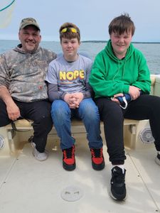Three people fishing in Ohio