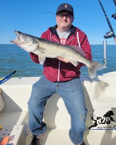 One person fishing at Lakeside Marblehead