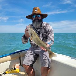 Angler with fishing rod in Ohio